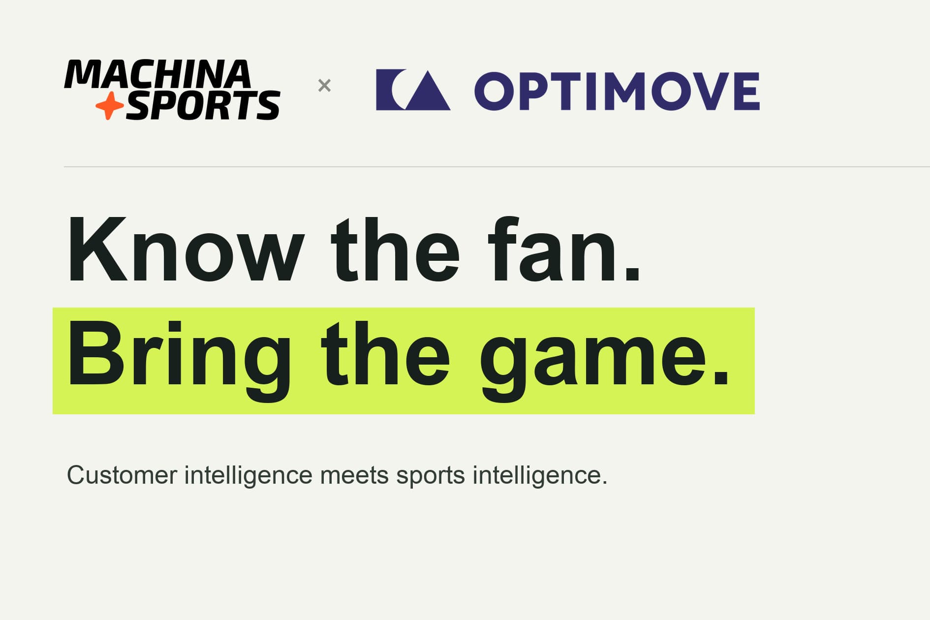 Machina Sports and Optimove team up to bring sports intelligence to CRM
